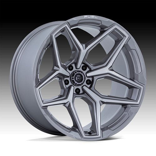 Fuel Flux FC854AX 5-Lug Brushed Platinum Custom Truck Wheels 1